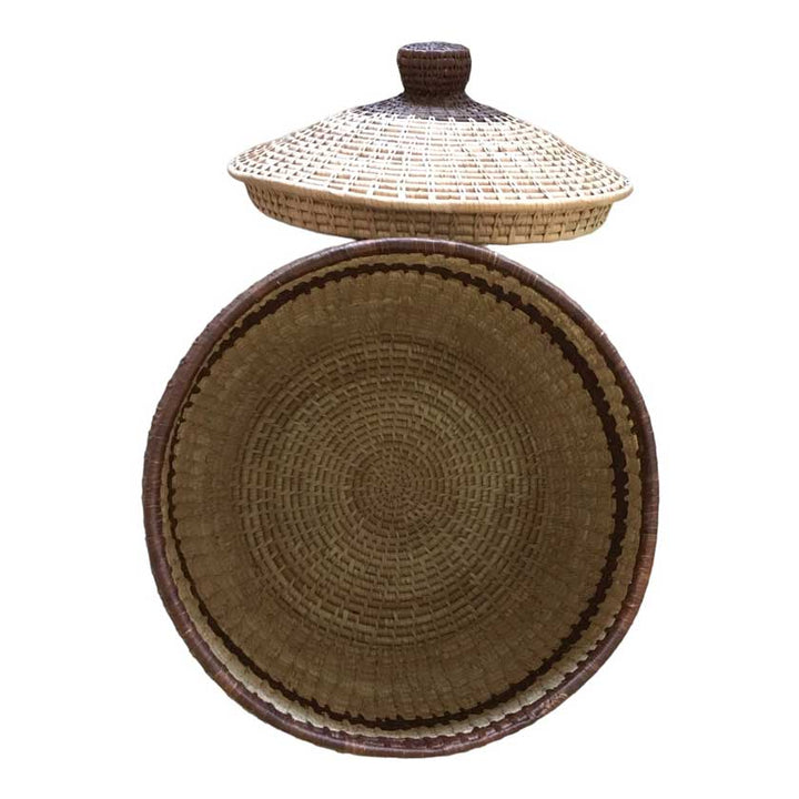 Large Handwoven African Basket | Authentic Artistry for Home Decor