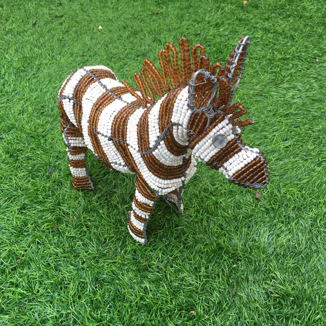 Funky Zebra Beaded deals Figurine